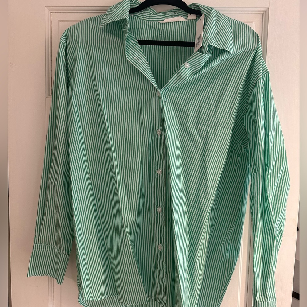 Oversized button up cute for the beach